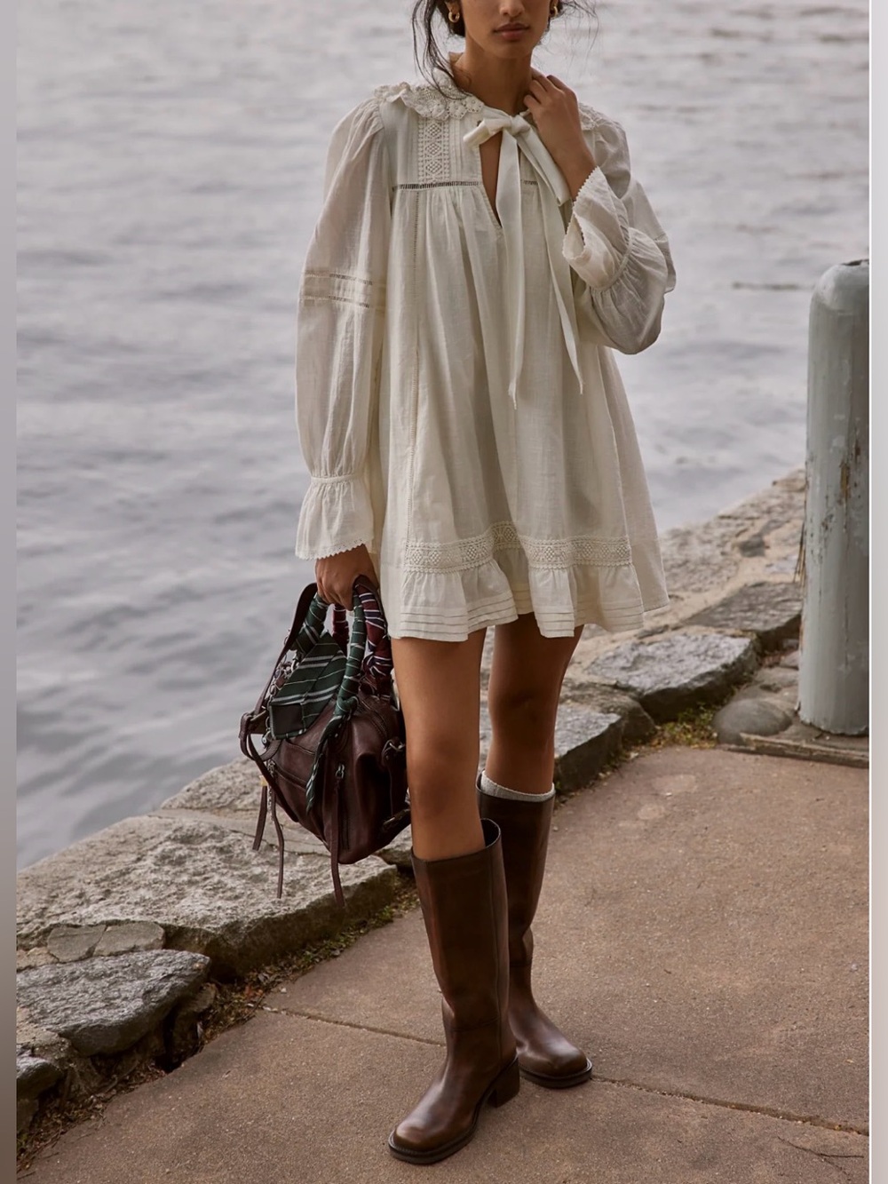 FREE PEOPLE  5 O'clock Tea Time Mini Dress size large